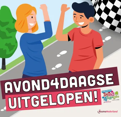 Loop samen de Avond4daagse voor jeugdreuma